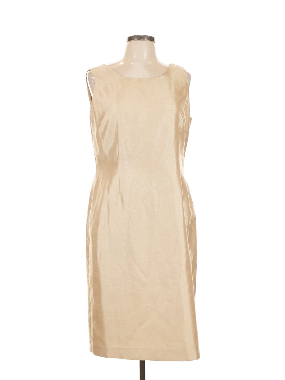 NWOT Jones wear gold sleeveless sheath dress size 12